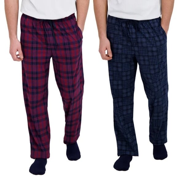 Nautica Men’s Lounge Pant, 2-pack. Red - Picture 2 of 4